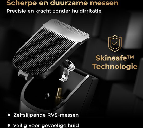 Wellshave Bodygroomer Men and Nose Trimmer - Shave Package 2.0 - Body Trimmer Men - Nose Trimmer Men - Nose Hair Trimmer Shaver for Nose, Pubic Area, Body & Nose