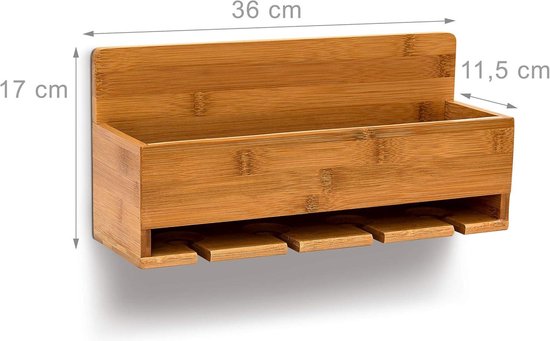 Porte-bouteilles mural - SoBuy -  avec porte-verres - 17x37x115 cm