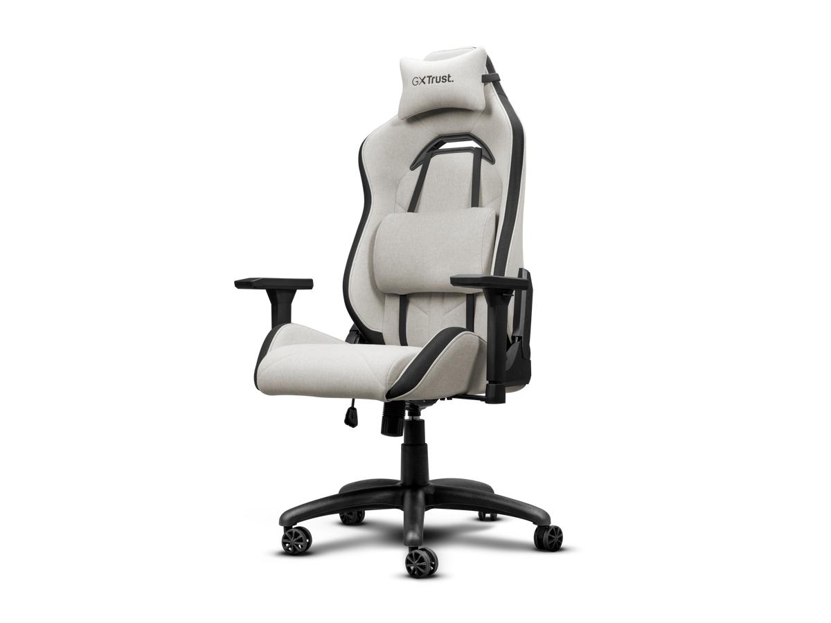 Fauteuil gaming Trust GXT 723 Ruya - Tissu confortable - Beige