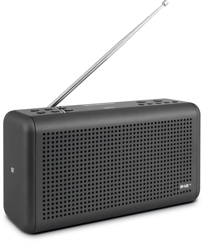Nordmende Transita 210 Radio stéréo DAB+ et FM avec Bluetooth - Rechargeable et portable - Anthracite - 24 x 13 x 6 cm