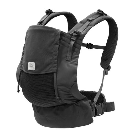 Stokke Limas Mesh, Anthracite - Porte-bébé respirant fabriqué à partir de tissus de haute qualité - Convient aux bébés à partir d'un mois / de 4 à 15 kg - Comprend une pochette amovible pour les affaires indispensables