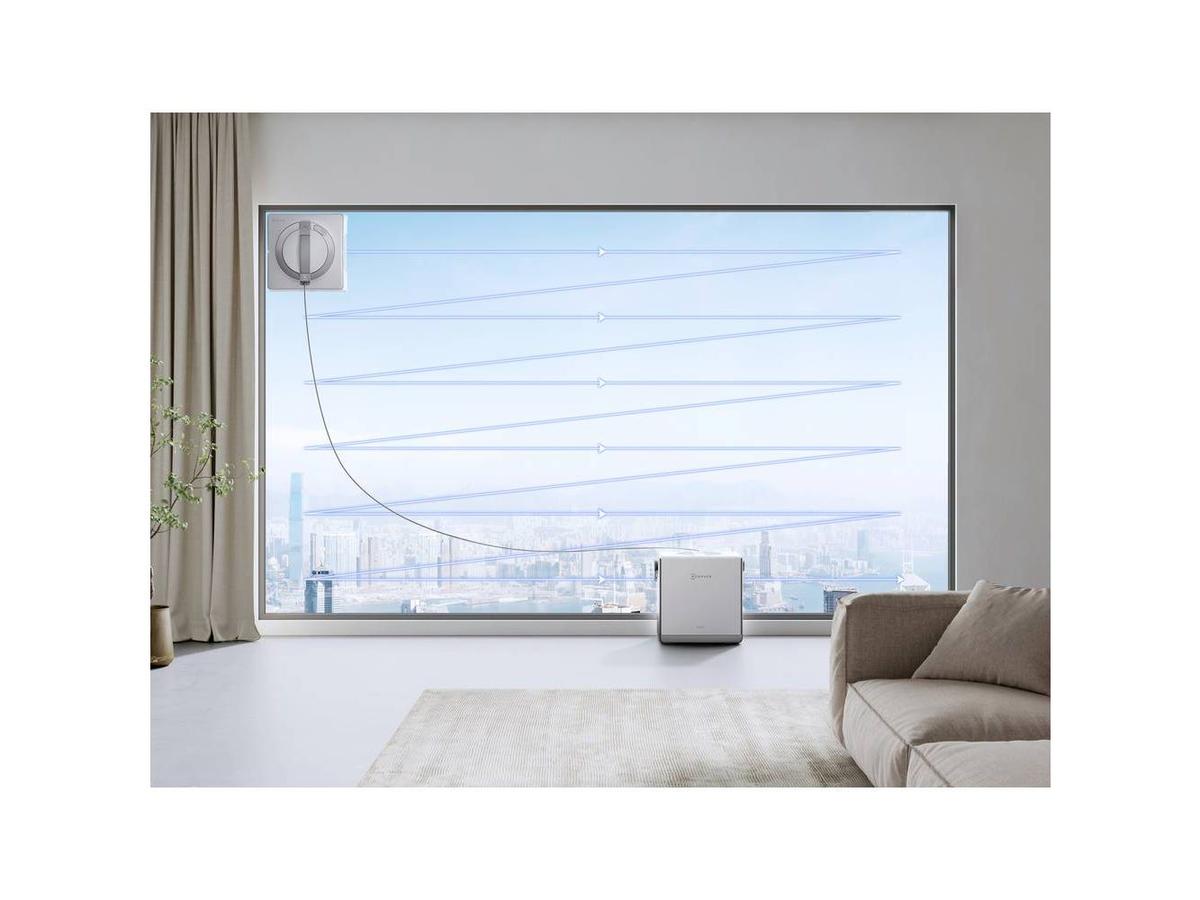 Robot lave-vitres Ecovacs Winbot W2 Pro Omni - Navigation avancée - Autonettoyant - Blanc