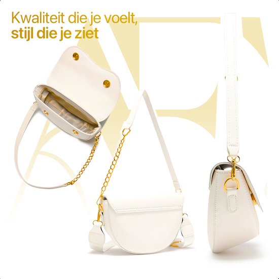 Sac à main pour dames - Pochettes pour dames - Sac à bandoulière pour dames - Pochette - Sac à bandoulière - Sac de soirée - Blanc