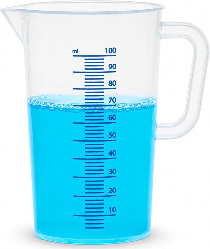 LICARGO Tasse à mesurer 100 ml - Graduation de 2 ml - Sans BPA - Lavable au lave-vaisselle