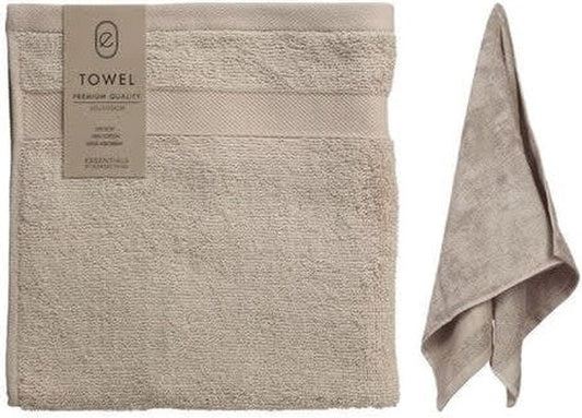 Serviette en coton - Sable - 50 x 100 cm