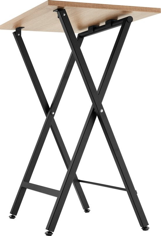 tectake® - Lot de 2 tables d'appoint Phoenix pliantes - brun clair - 404778