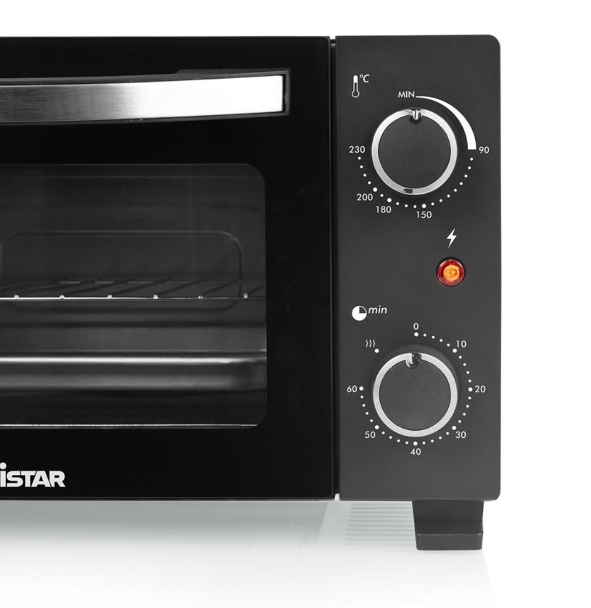 Mini-four Tristar OV-3610KL - Capacité : 10 L - 800 W - Chauffage par le haut et par le bas - Noir