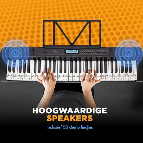 Finesse Keyboard Piano - Stand & Accessories - 61 Keys - MIDI - Digital Piano - Electric Piano - Child