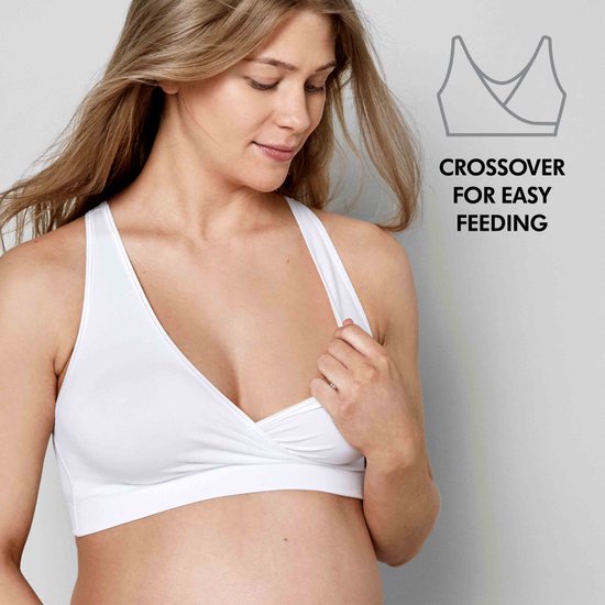 Soutien-gorge de grossesse et d'allaitement Medela Keep Cool Sleep, blanc, taille L
