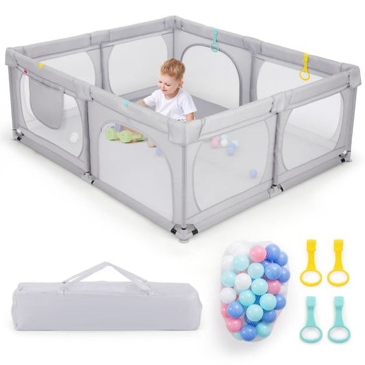 Coast Baby Box avec 50 balles - Gris clair - 189x158x68cm