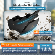 Casque de vélo Nova - Avec feux avant et arrière - Visibilité et sécurité optimales