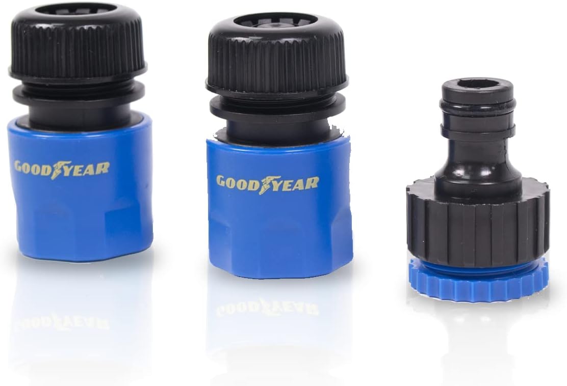 Tuyau d'arrosage extensible Goodyear - 15 mètres - Latex anti-torsion - Pression de 4 bars