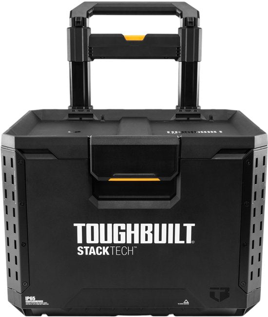 ToughBuilt® StackTech Rolling Tool Box - Grande boîte à outils roulante noire 61 x 43 x 38 cm
