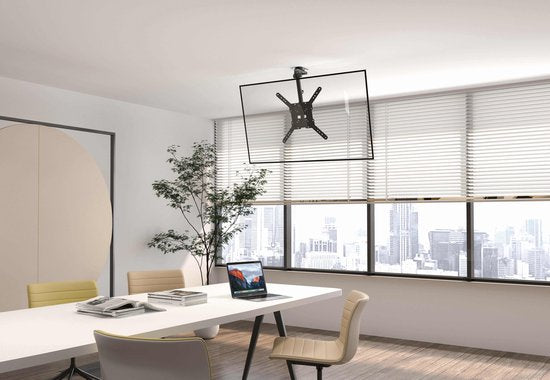 Support plafond écran TV - pliable rotatif inclinable - 23 à 43 pouces