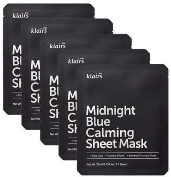 Masque apaisant Klairs Midnight Blue, 1 pièce, 25 ml
