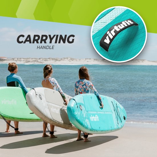 Planche de SUP gonflable VirtuFit Ocean 275 cm - Poids max. 150 kg - Kit complet - Pompe, pagaie, sac de transport, accessoires et support GoPro inclus - Planche de Stand Up Paddle - Orange