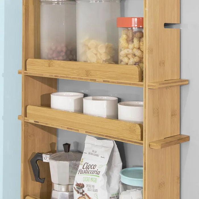 SoBuy Tablette pour réfrigérateur - kcr03-n - Bambou - Max. 7.5kg - 42 x 10 x 73cm - Marron
