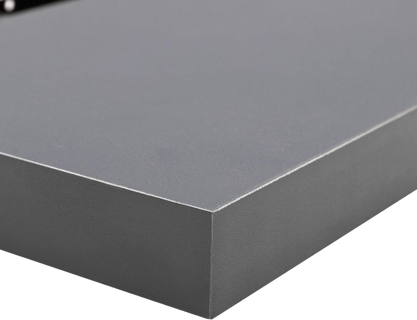 Woltu Floating Wallboard MDF Wall Rack Dark Grey - 80 x 22.9 x 3.8 cm