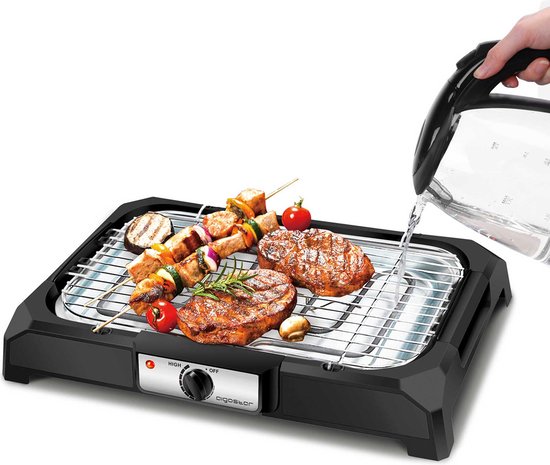 Gril électrique Aigostar Lava 30LDQ – 2 000 W – Sans fumée – Réglable jusqu’à 200 °C