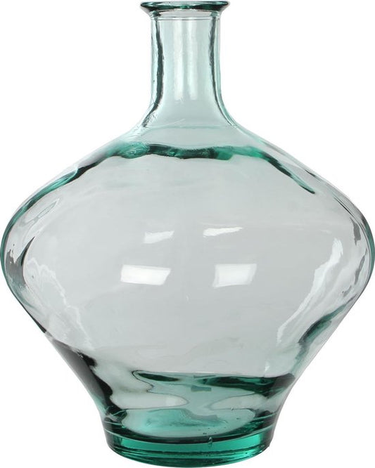 Mica Decorations Vase bouteille Kyara - H46 x Ø38 cm - Verre recyclé - Transparent