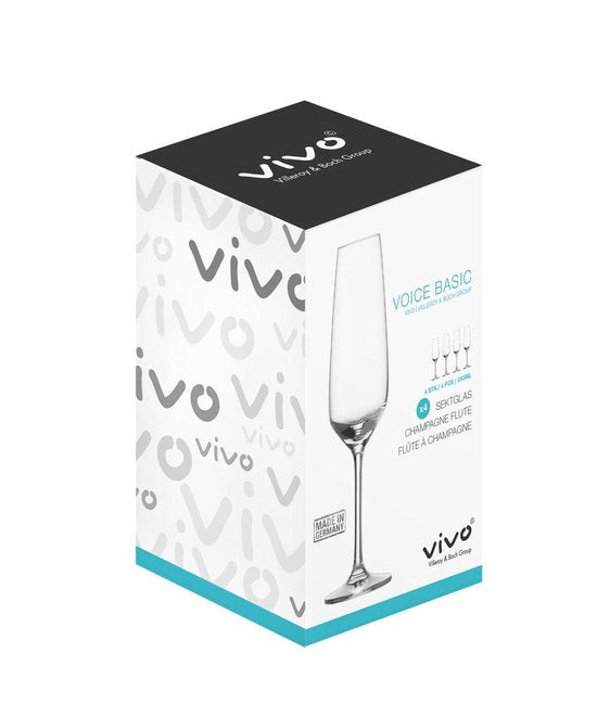 Vivo Voice Basic Verre à champagne 28 cl - 4 pièces
