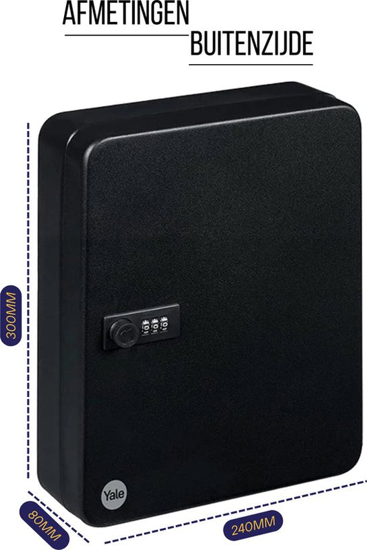 Yale - Armoire à clés avec serrure à combinaison - 46 clés - Protection standard