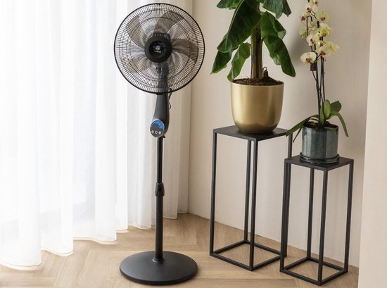 Ventilateur sur pied - Airking - Ventilateur extra-silencieux - Réglable en Hauteur - Télécommandé