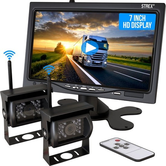 Strex Wireless Rear camera with 2 cameras - Night vision 18LED 15m