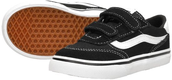Baskets unisexes Vans Brooklyn LS V SUEDE/CANVAS NOIR/BLANC - NOIR/BLANC