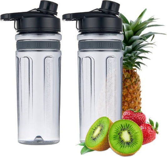 MOA Blender To Go MBC10 avec gobelets supplémentaires - Gobelets To Go - 2 gobelets en tritan de 600 ml chacun - MBC10
