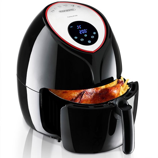 Friteuse à air chaud Monzana - 6,5 L XXL avec LED et minuterie, 1 850 W - Noir