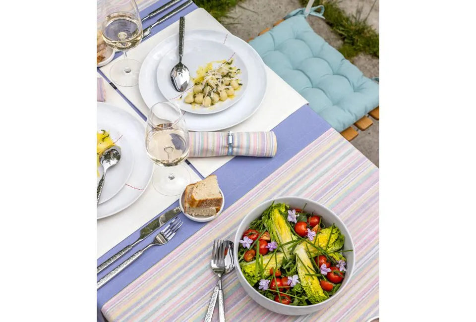 Coussin de chaise de luxe 37x37 cm - Bleu d'eau | 100% coton | Confort et élégance