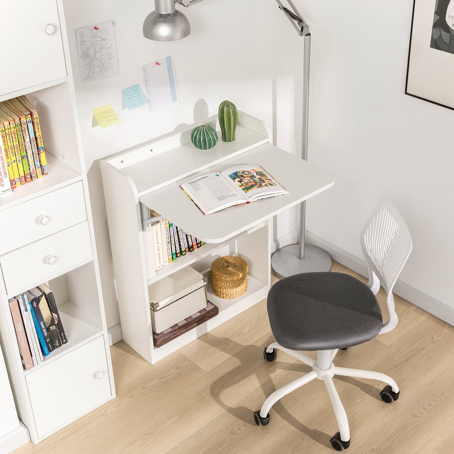 SoBuy Bureau pliable - 64x58x82 cm - Capacité de charge de 35 Kg