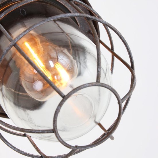 Lampe suspendue Mexlite Ebbe - Gris