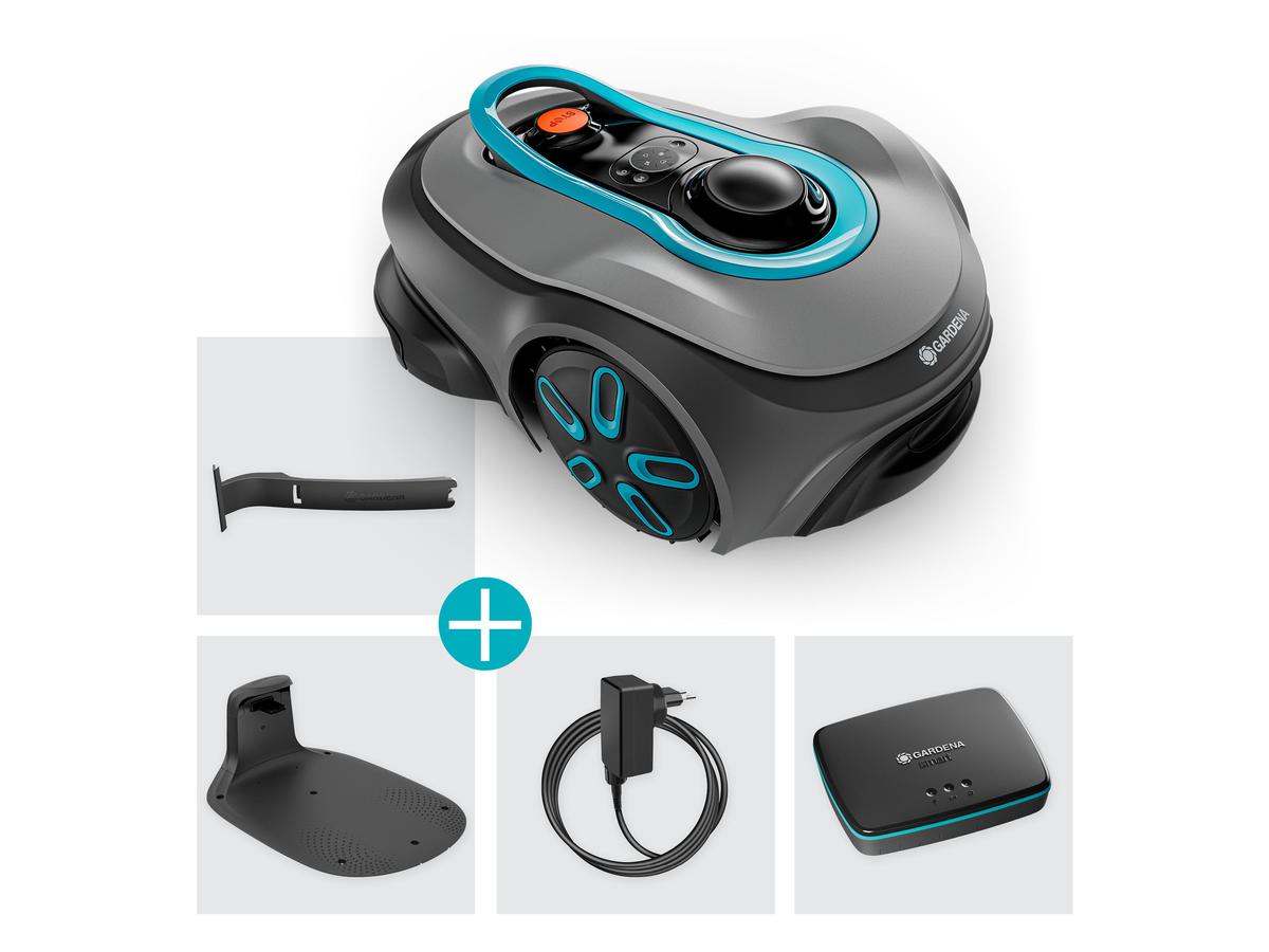 Tondeuse robot Gardena Smart Sileno Free 1200 - Silencieuse et efficace - Commande via l'application incluse