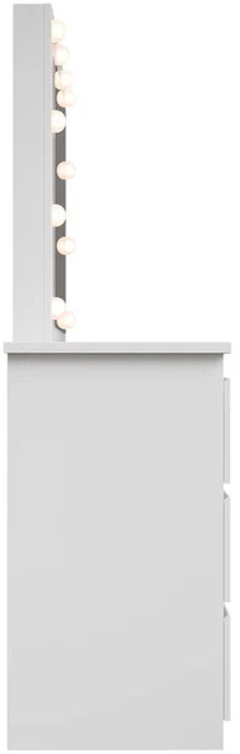 Talea dressing table / Table de maquillage - Miroir et LED inclus - Blanc