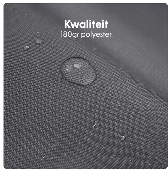 LifeGoods Parasol flottant - Rond Ø300 cm - UPF 50+ et Imperméable - Gris foncé
