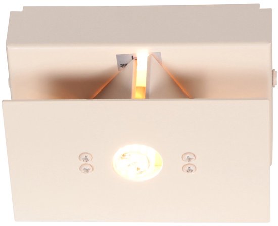 Applique murale Muro 3365CR – couleur crème, design moderne, 13 x 7,5 x 9 cm, Steinhauer, idéale pour les petits espaces et dimmable avec une douille G9