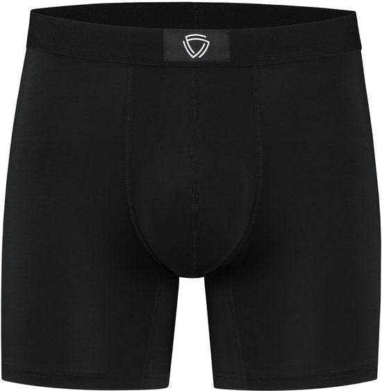 Boxer anti-transpiration Fibershirts - Bande anti-transpiration intégrée - MicroModal respirant - Anti-transpiration - Homme - Taille XL - Noir
