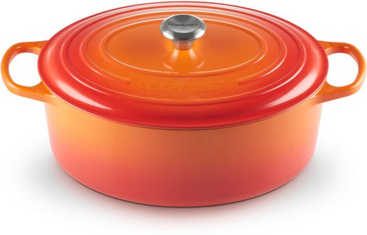 Cocotte ovale Le Creuset Signature 35 cm - rouge orangé