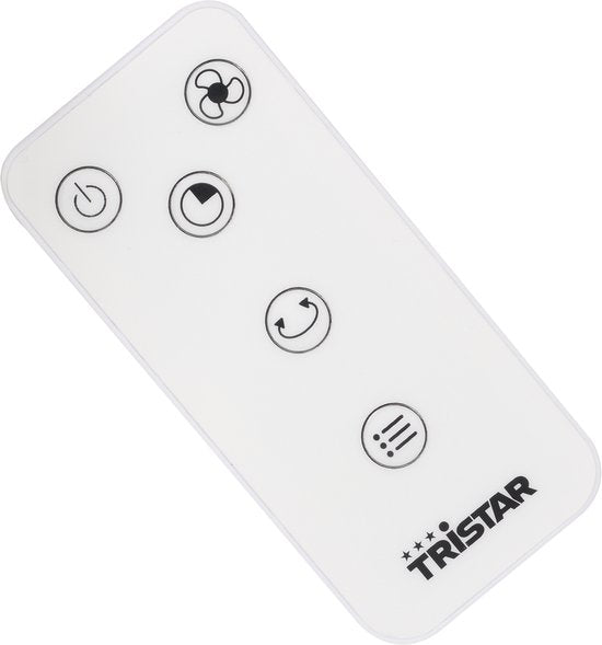 Ventilateur sans fil Tristar VE‑5717 – 60 W – 3 vitesses – Minuterie – Télécommande – Blanc