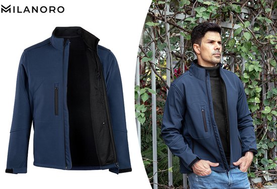 Milanoro - Vestes coupe-vent et imperméables - Veste sans capuche - Noir - XL