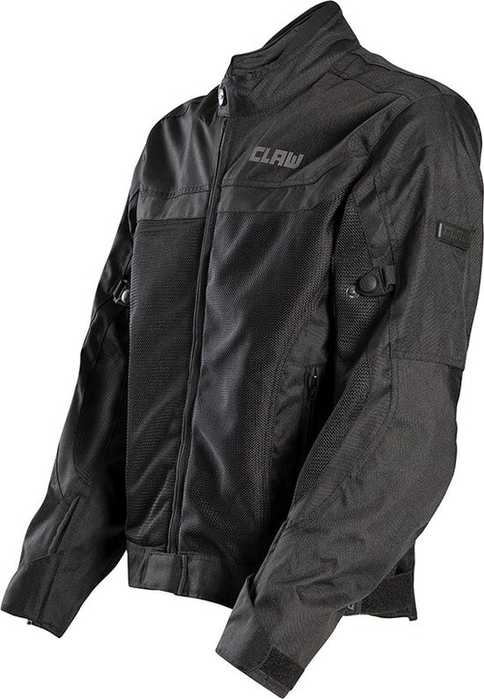 Veste de moto d'été CLAW Valencia, noire - Homme, taille XL