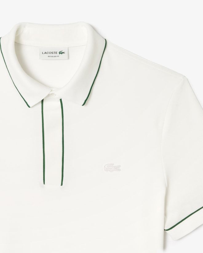 Polo Lacoste Hommes Regular Fit - Paris Stretch Piqué - Blanc - Taille XXL