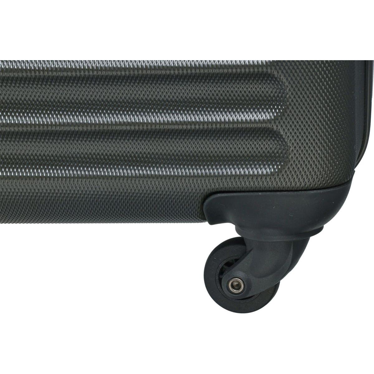 Valise cabine ProWorld 16 pouces - Anthracite - 26 litres - 4 roulettes pivotantes - Serrure à combinaison - 41 x 22 x 47 cm
