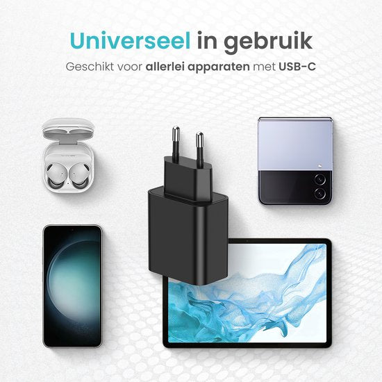Wurk - Adaptateur pour chargeur rapide - Convient à Samsung - Chargeur rapide 25W - Chargement rapide