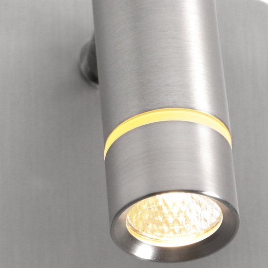 Applique murale Volari 4712ST : spot LED en acier offrant un éclairage adapté à la lecture, orientable et inclinable, Steinhauer, design moderne, 500 lumens