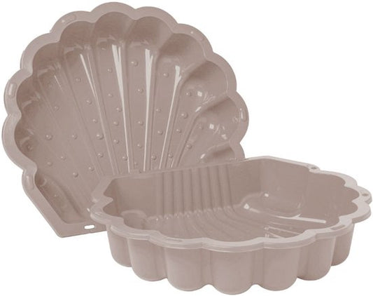 Bac à sable coquille rose clair pastel 2 pièces88 x 77cm x 36 cm SwingKing Bac à sable / bac à eau avec couvercle