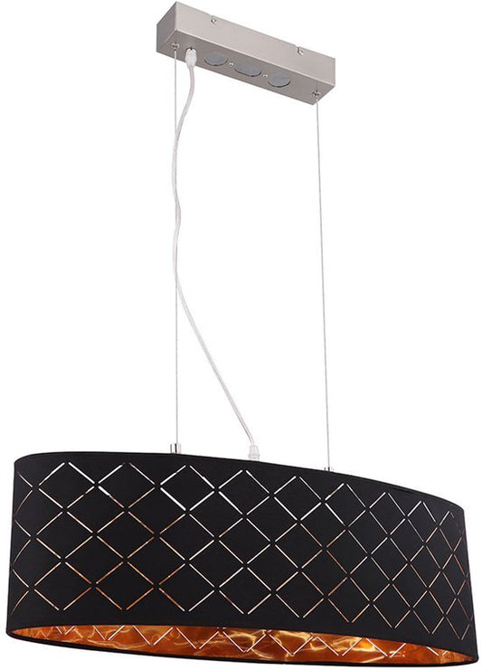Globo - suspension - Gunther - noir - métal - grande lampe de table - LED_E27 - 15229H2LMDS