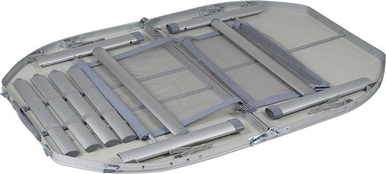Bo-Camp - Table - Premium - Ovale - Modèle « valise » - 120 x 80 cm